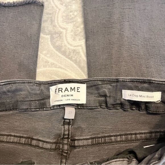 Frame Le Crop mini boot dark wash denim - Picture 5 of 6